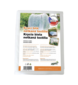 Biela netkan textlia 1,6x5m 19 g/m2